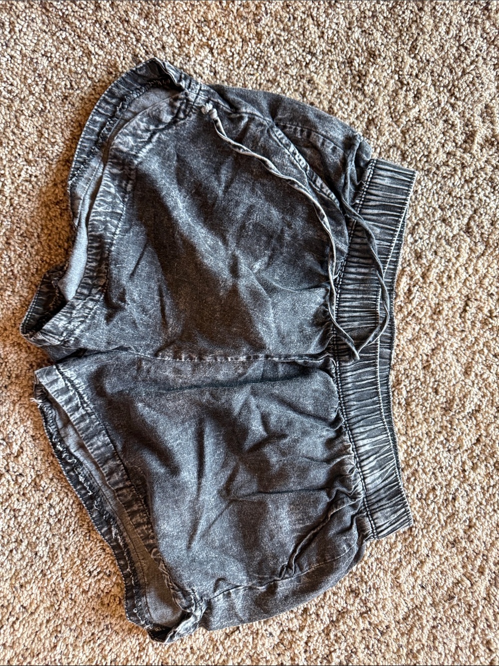 SO White Drawstring Casual Lounge Shorts